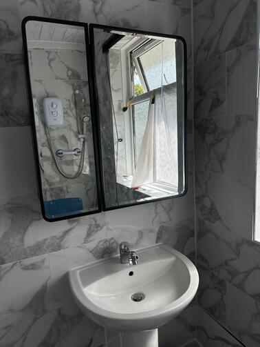 Bathroom mirror cabinet- Secure wall mounted installation